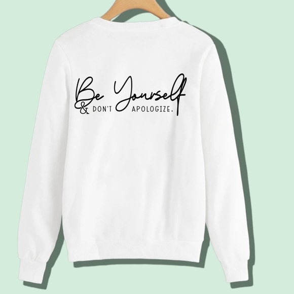 Be Yourself Mental Health Graphic crewneck sweatshirt size XL - Picture 5 of 10